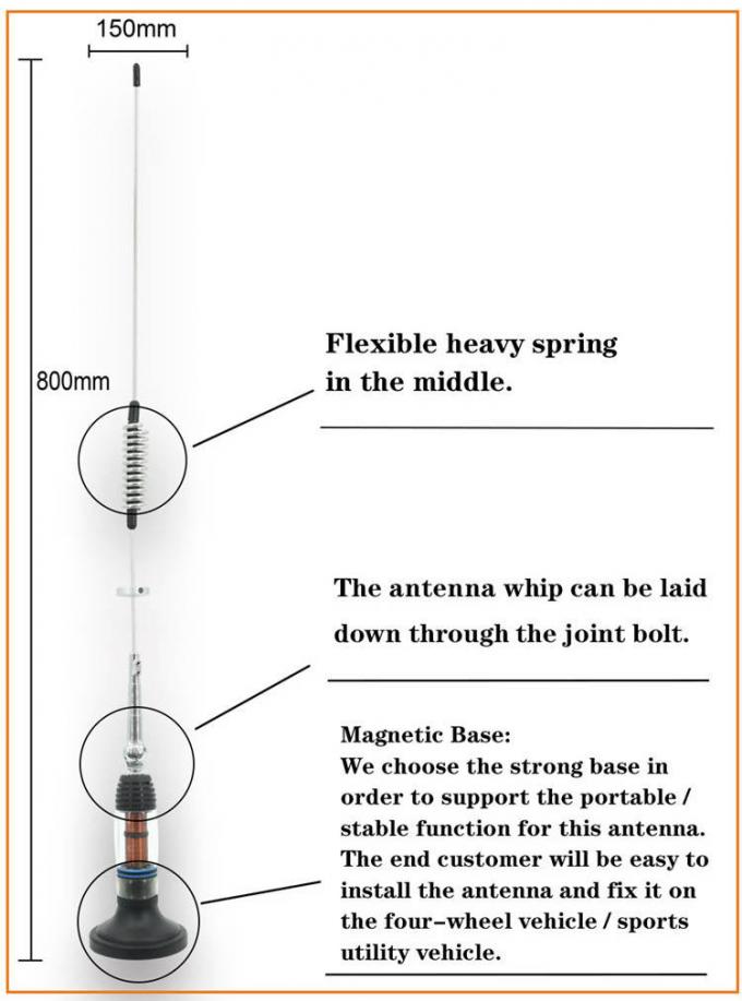 26 - 28MHz radio van de Lange afstandauto/Vrachtwagen CITIZENS BANDantenne 1