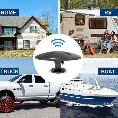 Prewired outdoor lange afstand tape versterker signaalbooster RV tv-antenne voor Camping Attic Truck Boat camper