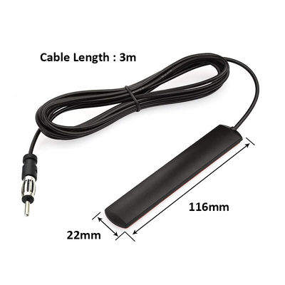 DIN Plug Adhesieve Patch Automobile Auto verborgen AM FM Radio Antenne voor Voertuig Truck Stereo Receiver Head Unit
