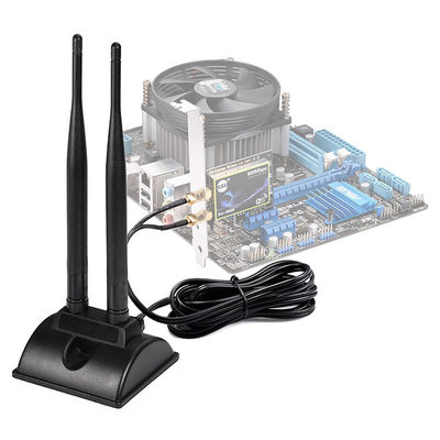 2.4GHz 5GHz Dual Band Aerial Wireless WiFi Communication Antenne SMA Magnet Base voor PCI-E Network Card USB Adapter Router