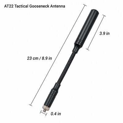 Tactische Boemerang-antenne, Dual Band 144/430MHz Draagbare Ham Radio-antenne met optioneel SMA-interface