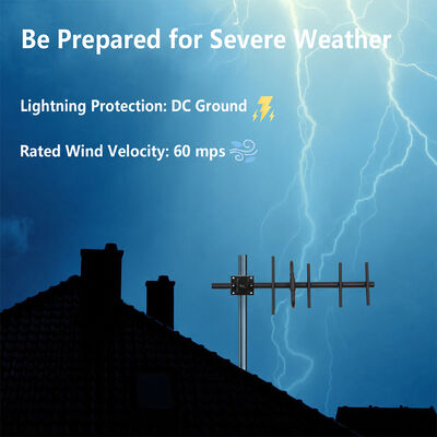 GSM Yagi-antenne 9dBi High Gain Outdoor 3G 4G Yagi-antenne Verticale/horizontale polarisatie voor cellulaire signaalversterking