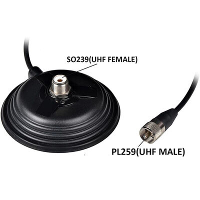11cm Grote zuigbeker Auto Radio Antenna Magnet Base, 30.8lbs High Pull Strength Magnet Mount voor VHF UHF HF Ham Radio Antennen