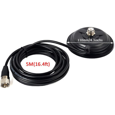 11cm Grote zuigbeker Auto Radio Antenna Magnet Base, 30.8lbs High Pull Strength Magnet Mount voor VHF UHF HF Ham Radio Antennen