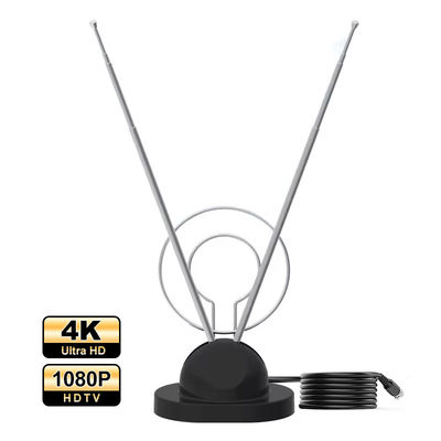 Indoor high gain hf/vhf/uhf TV Antenne multi-band 4k gratis digitale telescopische Aerial Signal Booster Digital Home TV Antenne