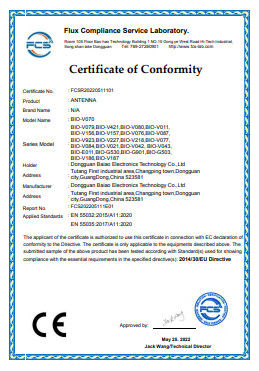 China Dongguan Baiao Electronics Technology Co., Ltd. Certificaten
